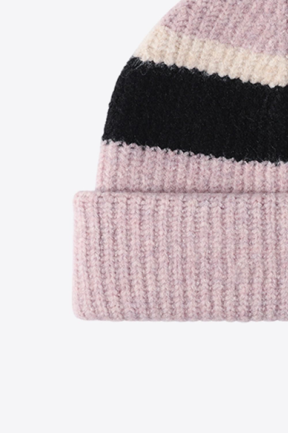 Tricolor Cuffed Knit Beanie - Hats - FITGGINS