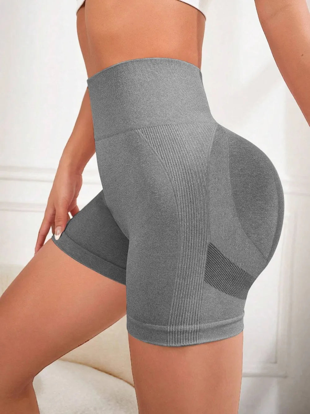 High Waist Active Shorts Fitggins
