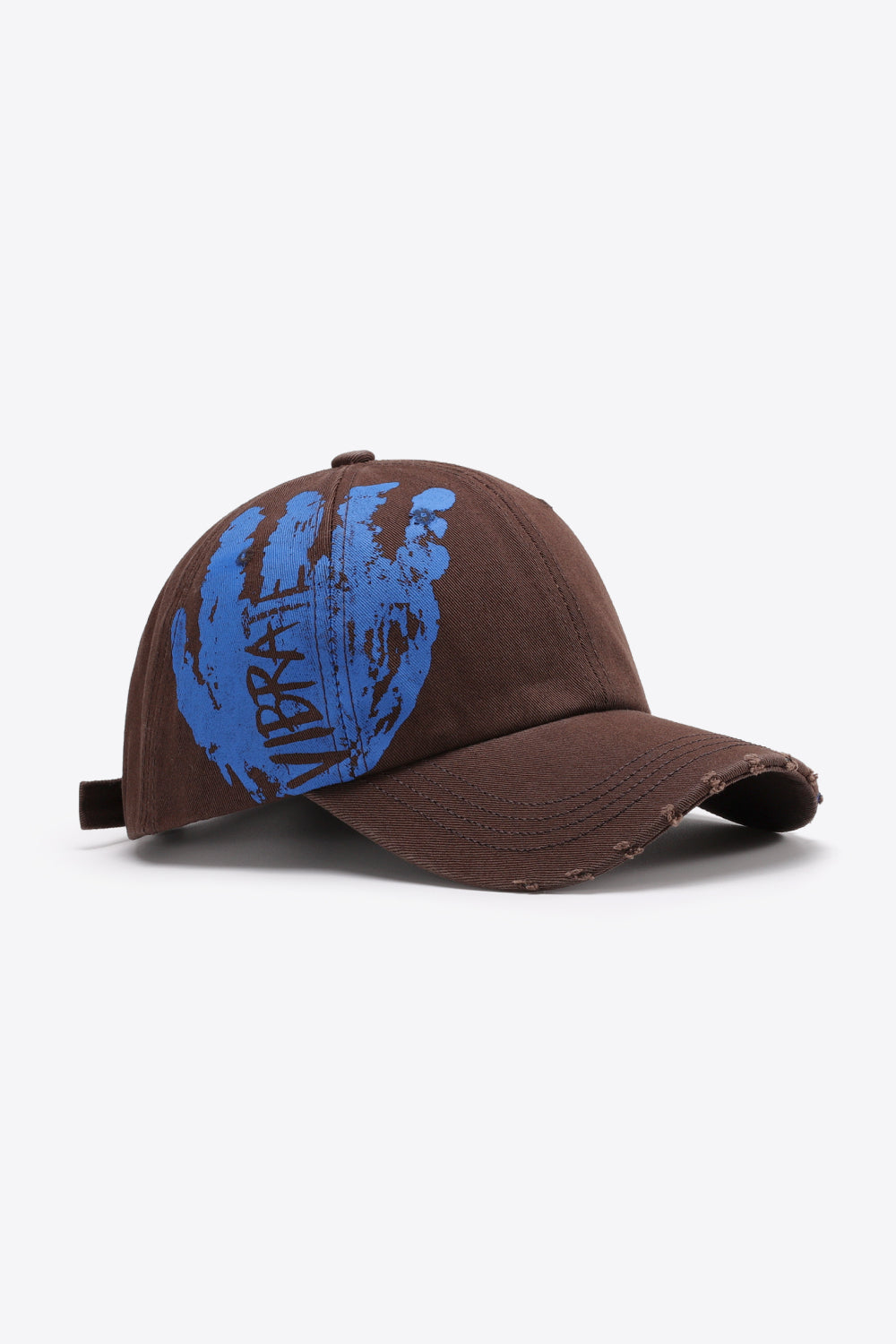 VIBRA Graphic Distressed Adjustable Baseball Cap - Hats - FITGGINS