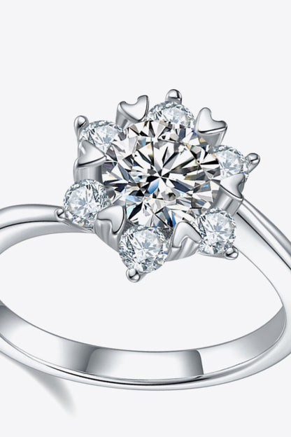 1 Carat Moissanite Zircon Ring - Rings - FITGGINS