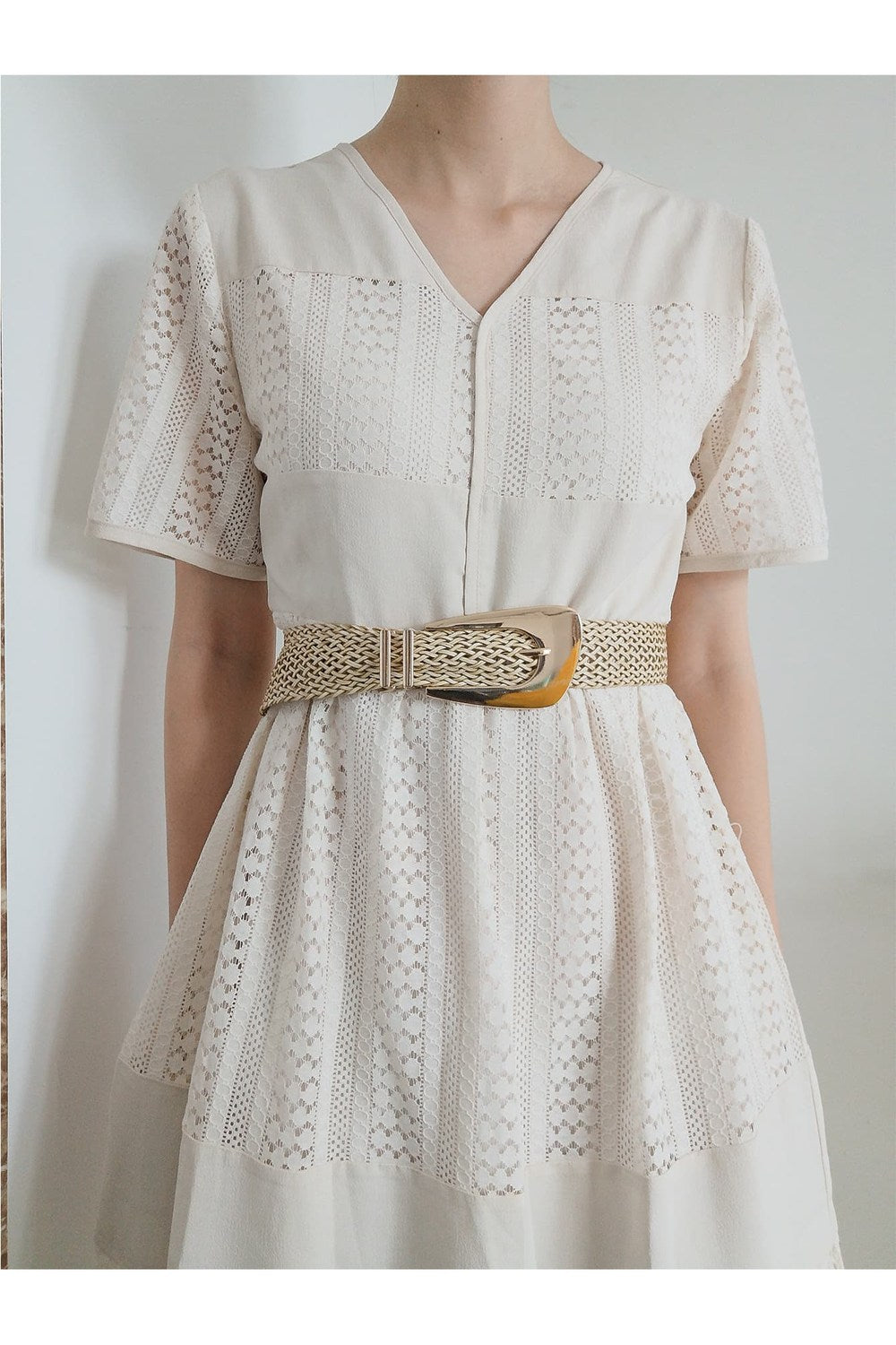 Irregular Buckle Braid Belt - Belt - FITGGINS