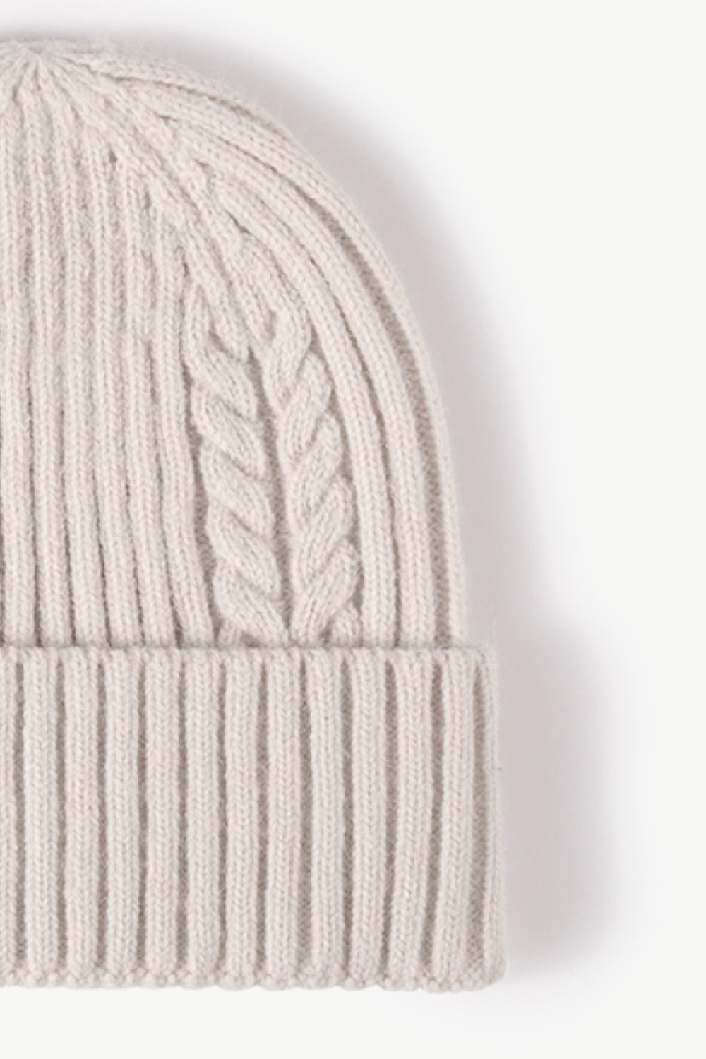 Cable-Knit Cuff Beanie - Hats - FITGGINS