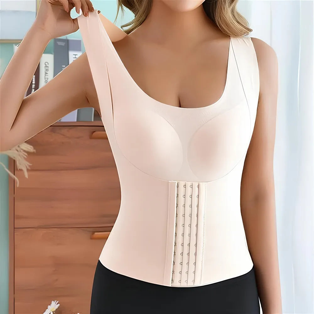 Basic Bae Scoop Neck Shapewear Tank with Removable Paddings Fitggins