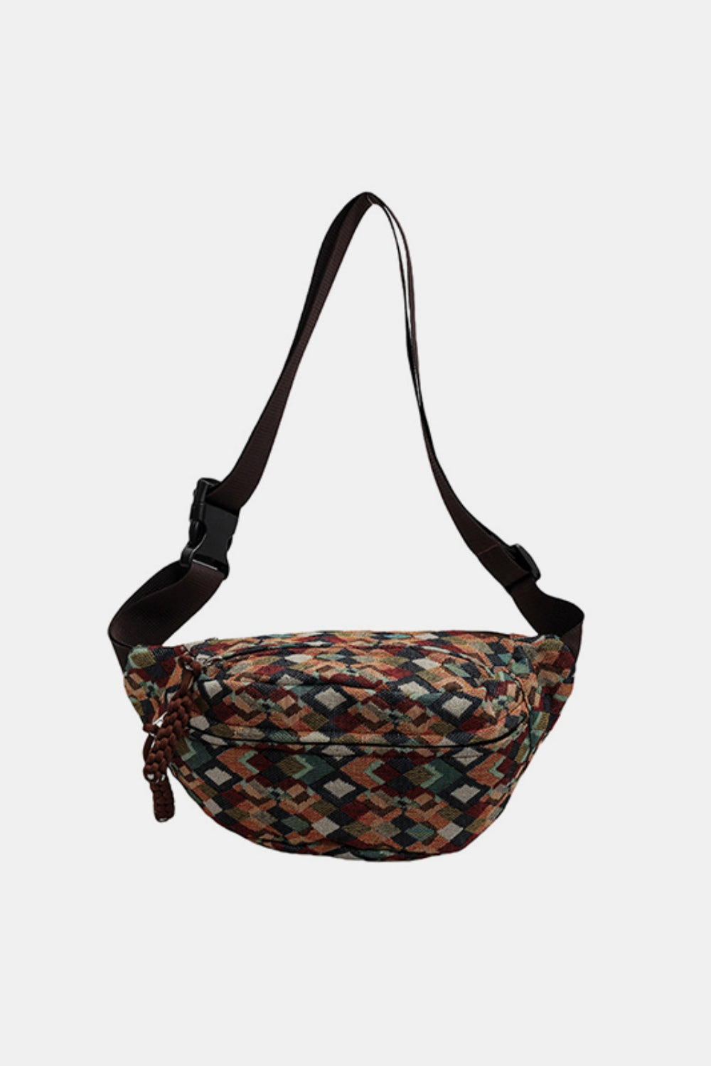 Adjustable Strap Canvas Sling Bag - Handbag - FITGGINS