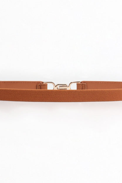 Alloy Buckle Elastic Belt - Belt - FITGGINS