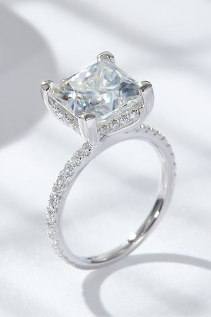 5.52 Carat Moissanite Side Stone Ring - Rings - FITGGINS