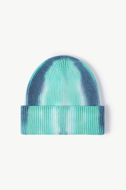 Tie-Dye Cuffed Knit Beanie - Hats - FITGGINS