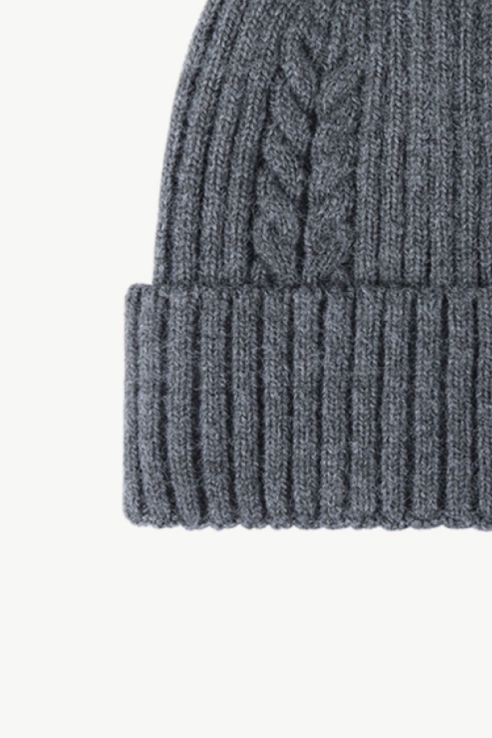 Cable-Knit Cuff Beanie - Hats - FITGGINS