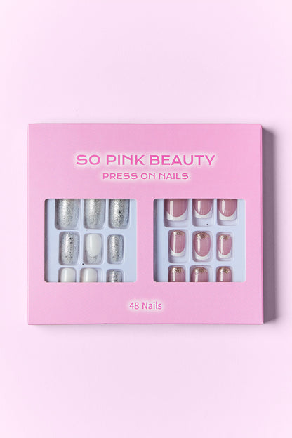 SO PINK BEAUTY Press On Nails 2 Packs - - FITGGINS