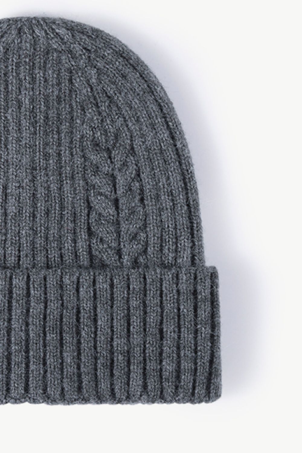 Cable-Knit Cuff Beanie - Hats - FITGGINS