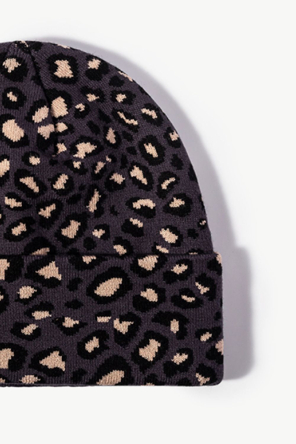 Leopard Pattern Cuffed Beanie - Hats - FITGGINS