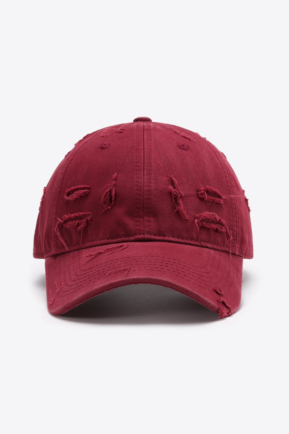 Distressed Adjustable Baseball Cap - Hats - FITGGINS