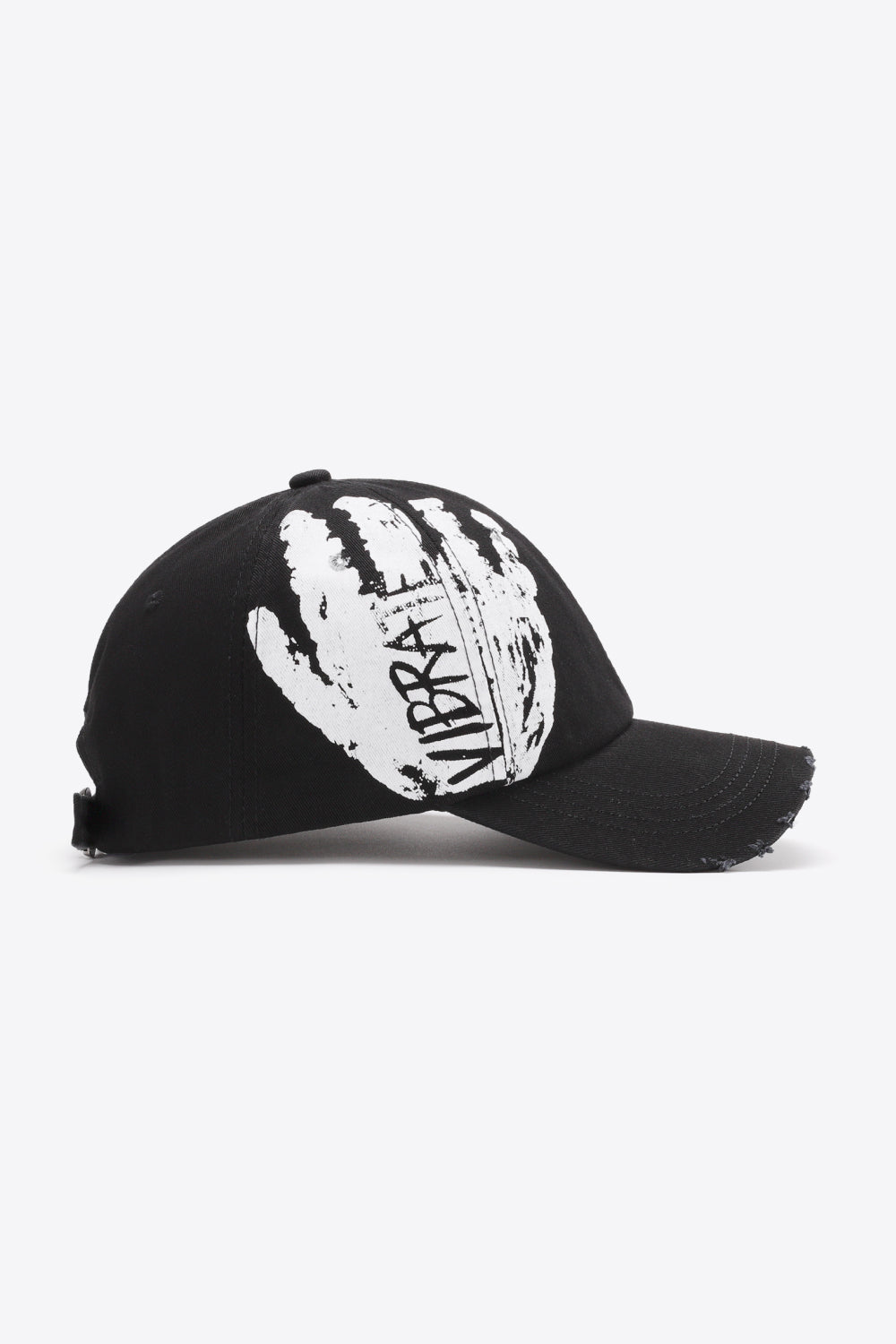 VIBRA Graphic Distressed Adjustable Baseball Cap - Hats - FITGGINS