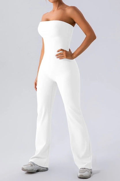 Sleeveless Straight Active Jumpsuit Fitggins