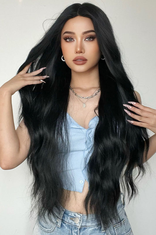 Full Machine Long Wave Synthetic Wigs 28'' - Hair - FITGGINS