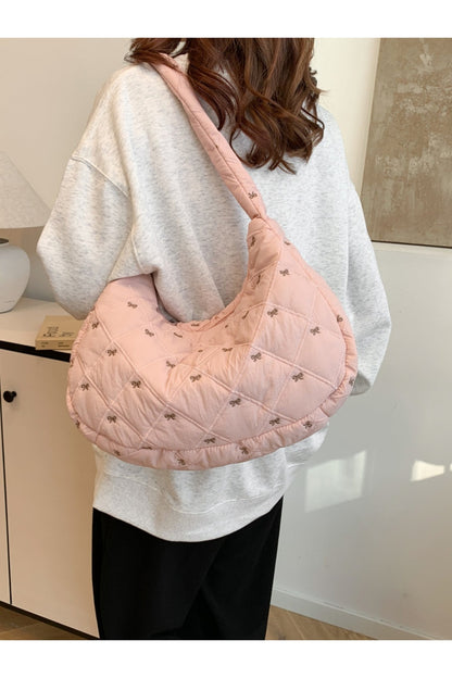 Bow Polyester Shoulder Bag - Handbag - FITGGINS