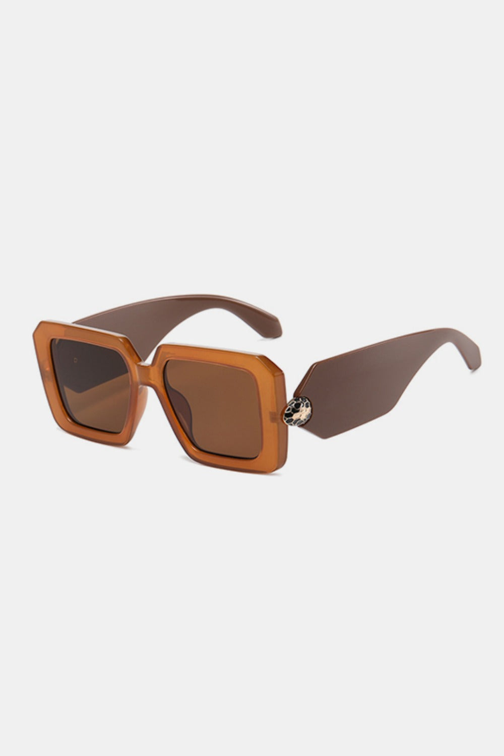 Polycarbonate Frame Square Sunglasses - Sunglasses - FITGGINS