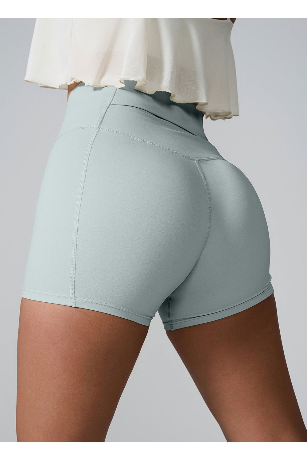 High Waist Active Shorts - Short Leggings - FITGGINS