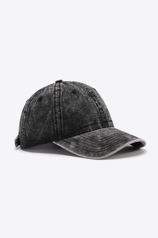 Plain Adjustable Baseball Cap - Hats - FITGGINS