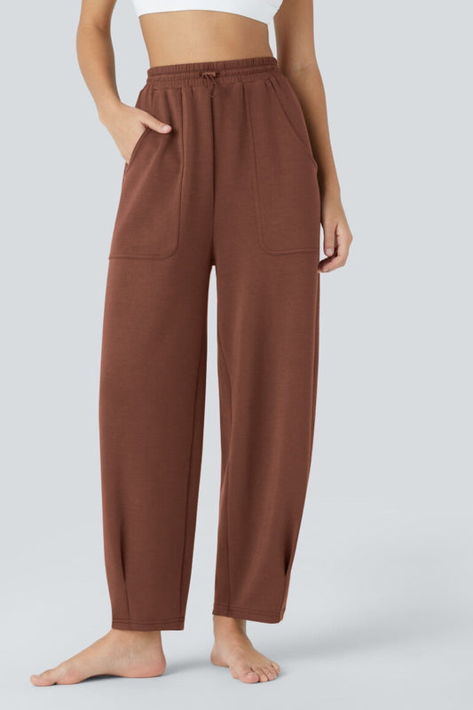 Lovelet Drawstring Pants with Pockets - Pants - FITGGINS