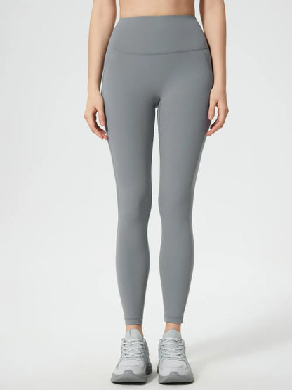 Millennia Wide Waistband Active Leggings Gray Fitggins