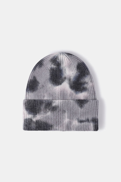 Tie-Dye Cuffed Rib-Knit Beanie Hat - Hats - FITGGINS