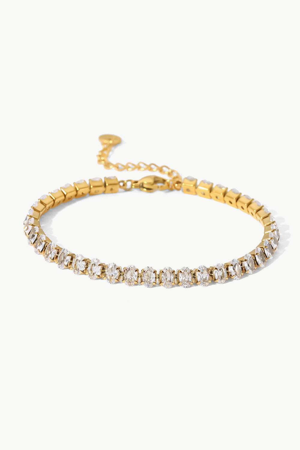 Inlaid Zircon 18K Gold Plated Bracelet - Bracelets - FITGGINS