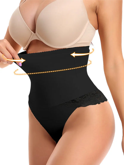 Full Size Lace Detail Shaping Shorts Fitggins