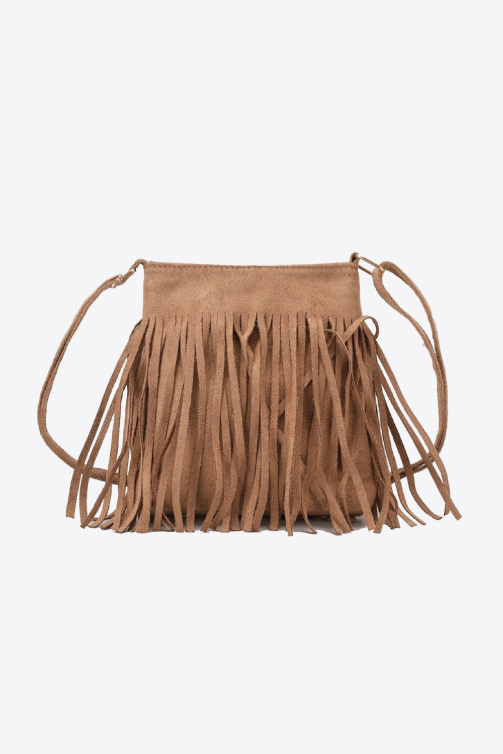 Adored PU Leather Crossbody Bag with Fringe - Handbag - FITGGINS