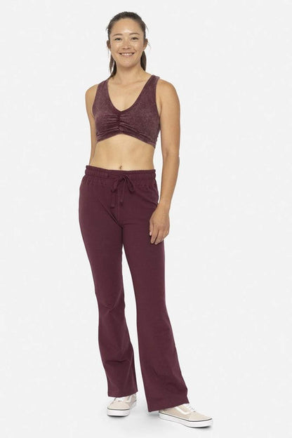 Mono B Drawstring Flared Pants - Pants - FITGGINS