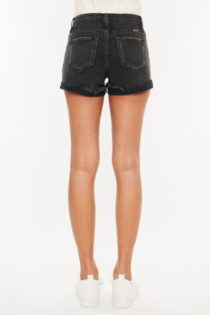 Kancan High Waist Distressed Denim Shorts - Denim Shorts - FITGGINS