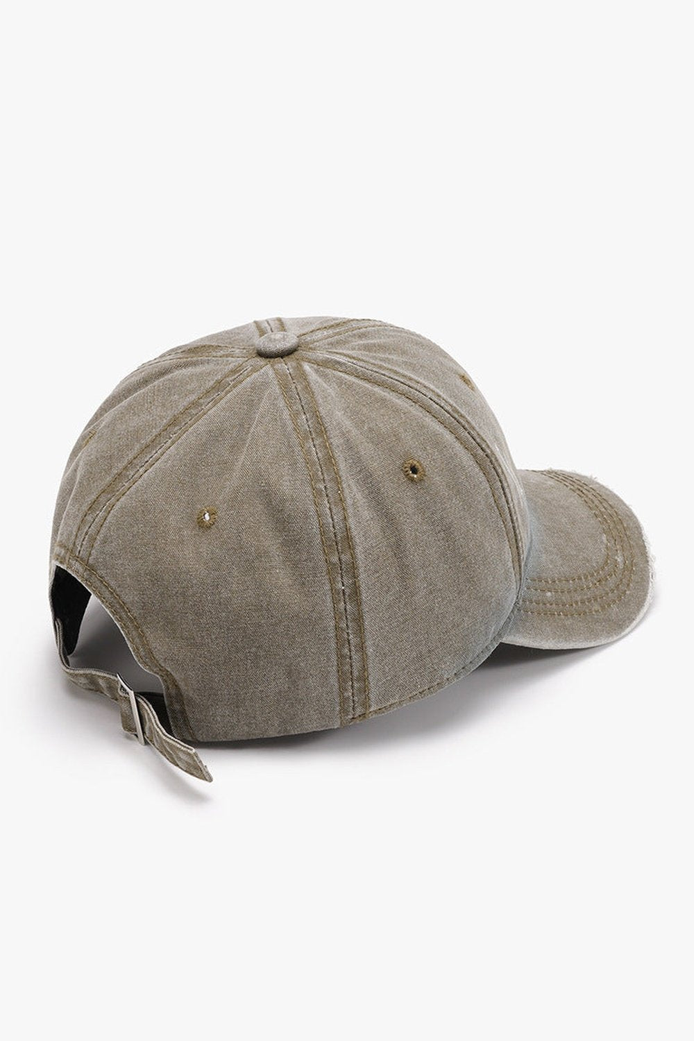 Distressed Washed Adjustable Baseball Cap - Hats - FITGGINS