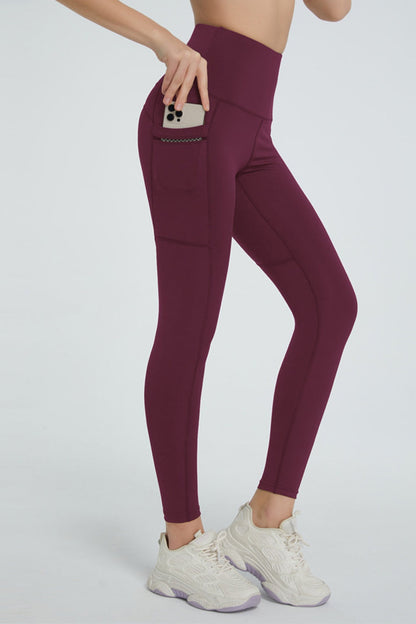 High Waist Active Leggings - Leggings - FITGGINS