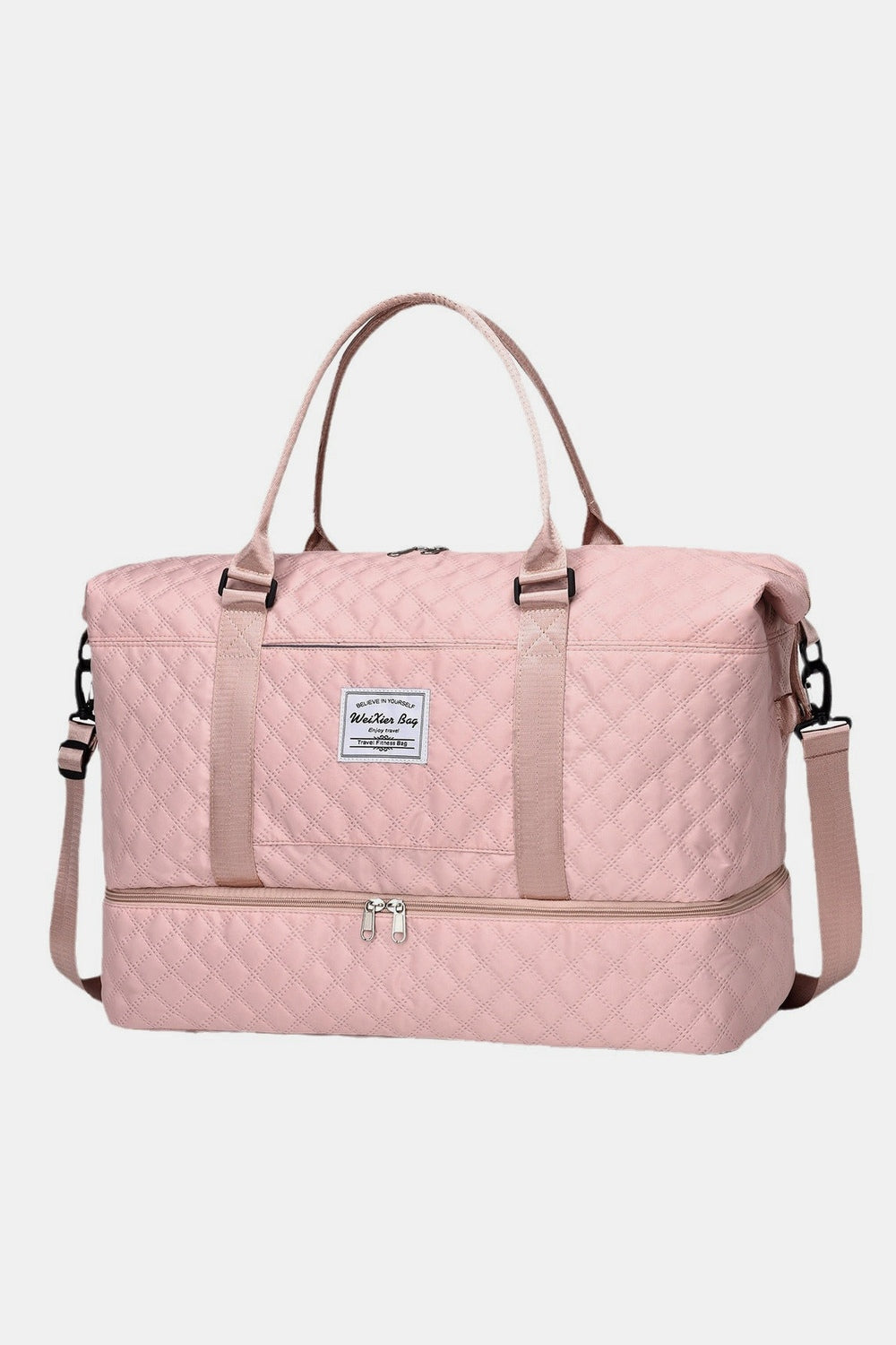 Diamond Grid Oxford Cloth Oversize Travel Bag - Handbag - FITGGINS