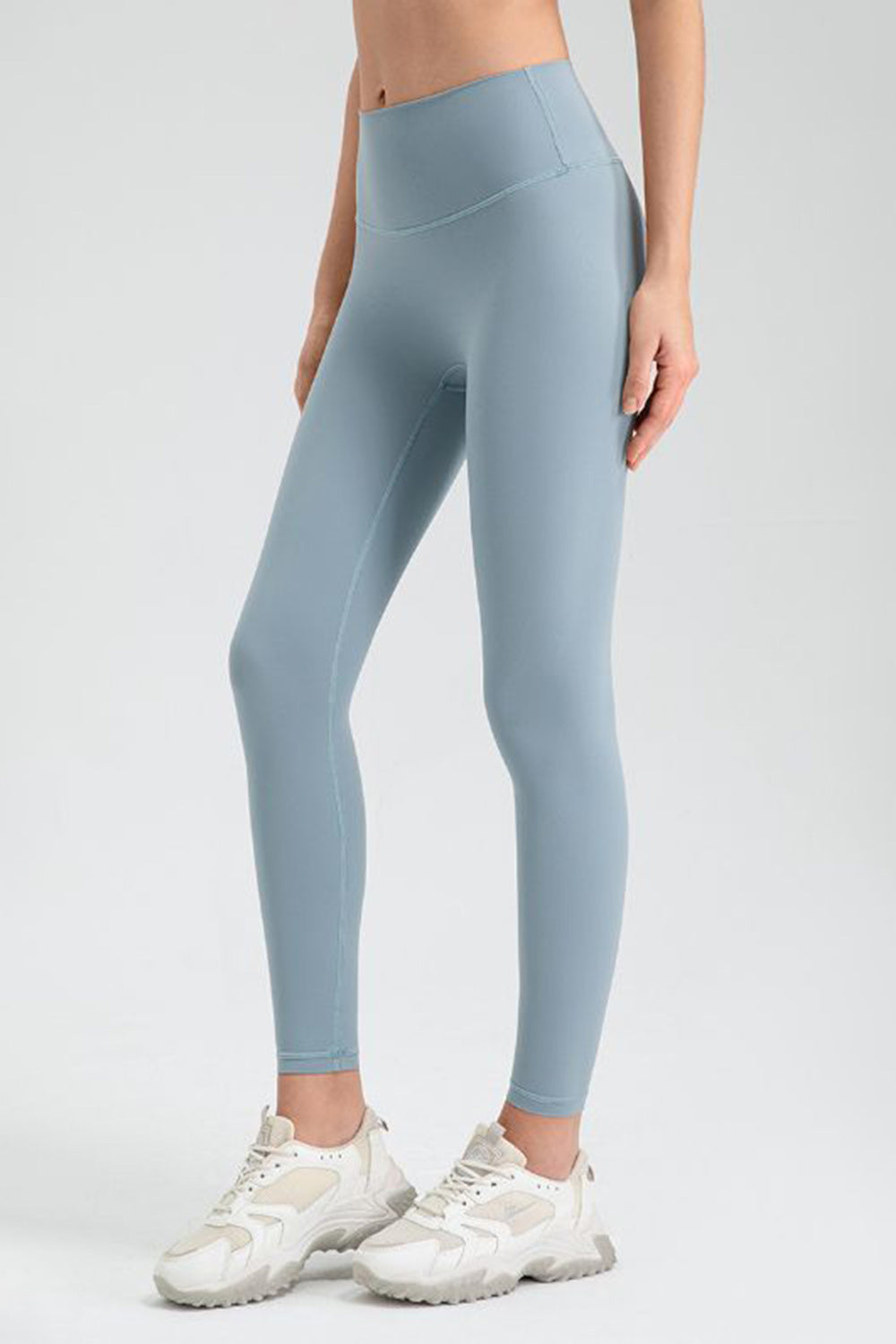 Wide Waistband Sport Leggings - Leggings - FITGGINS