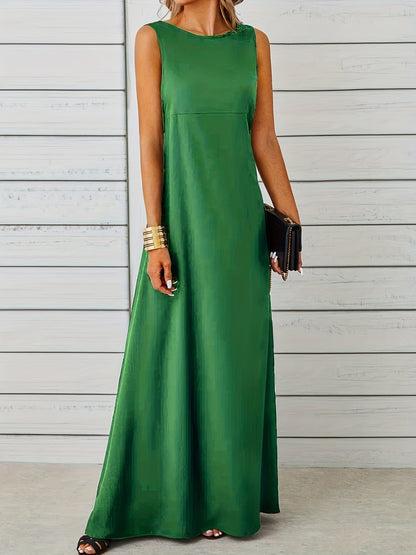 Sleeveless Flowy Maxi Dress Fitggins
