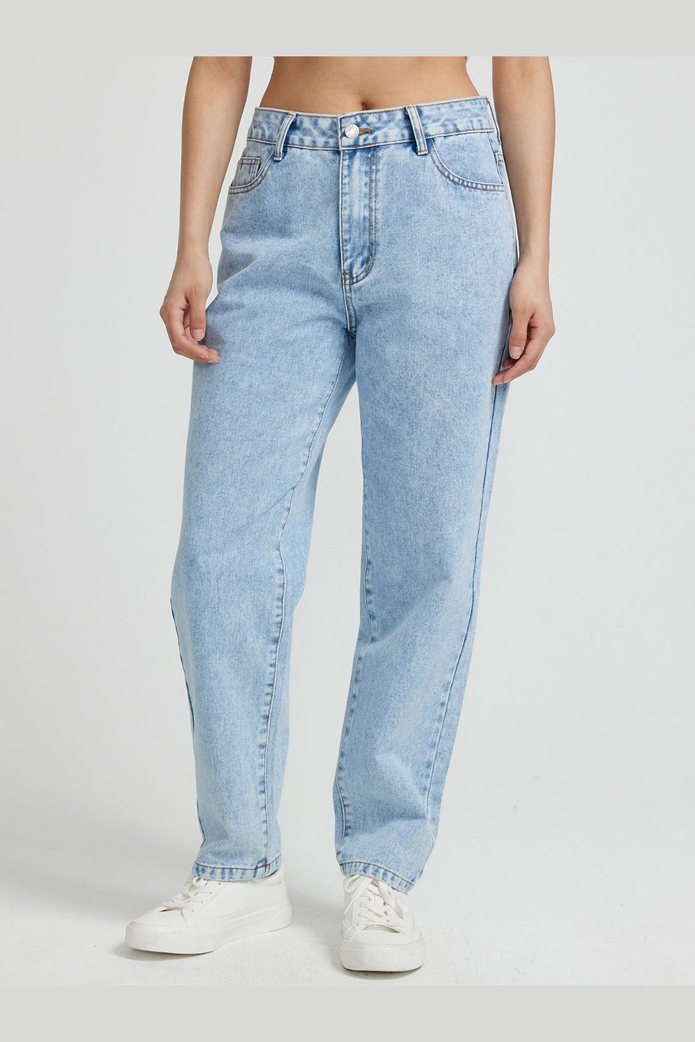 Pocketed Straight Leg Jeans - Jeans - FITGGINS