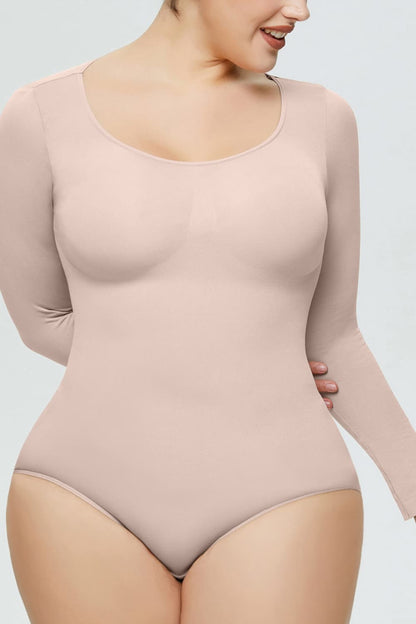 Long Sleeve Shaping Bodysuit Fitggins