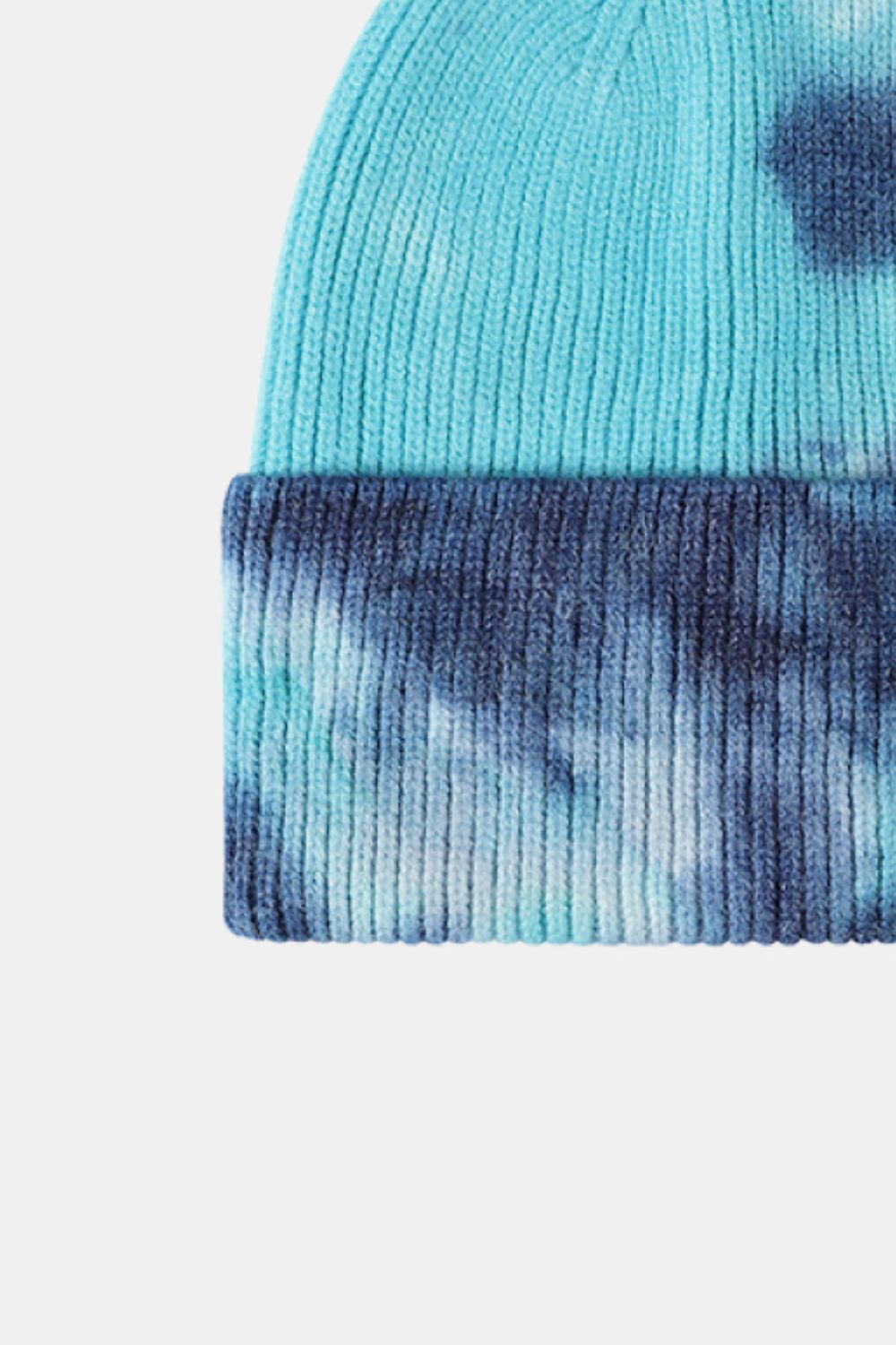 Tie-Dye Cuffed Rib-Knit Beanie Hat - Hats - FITGGINS