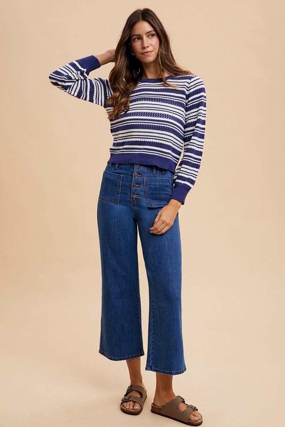 Annie Wear Button Fly High Waist Jeans - Jeans - FITGGINS