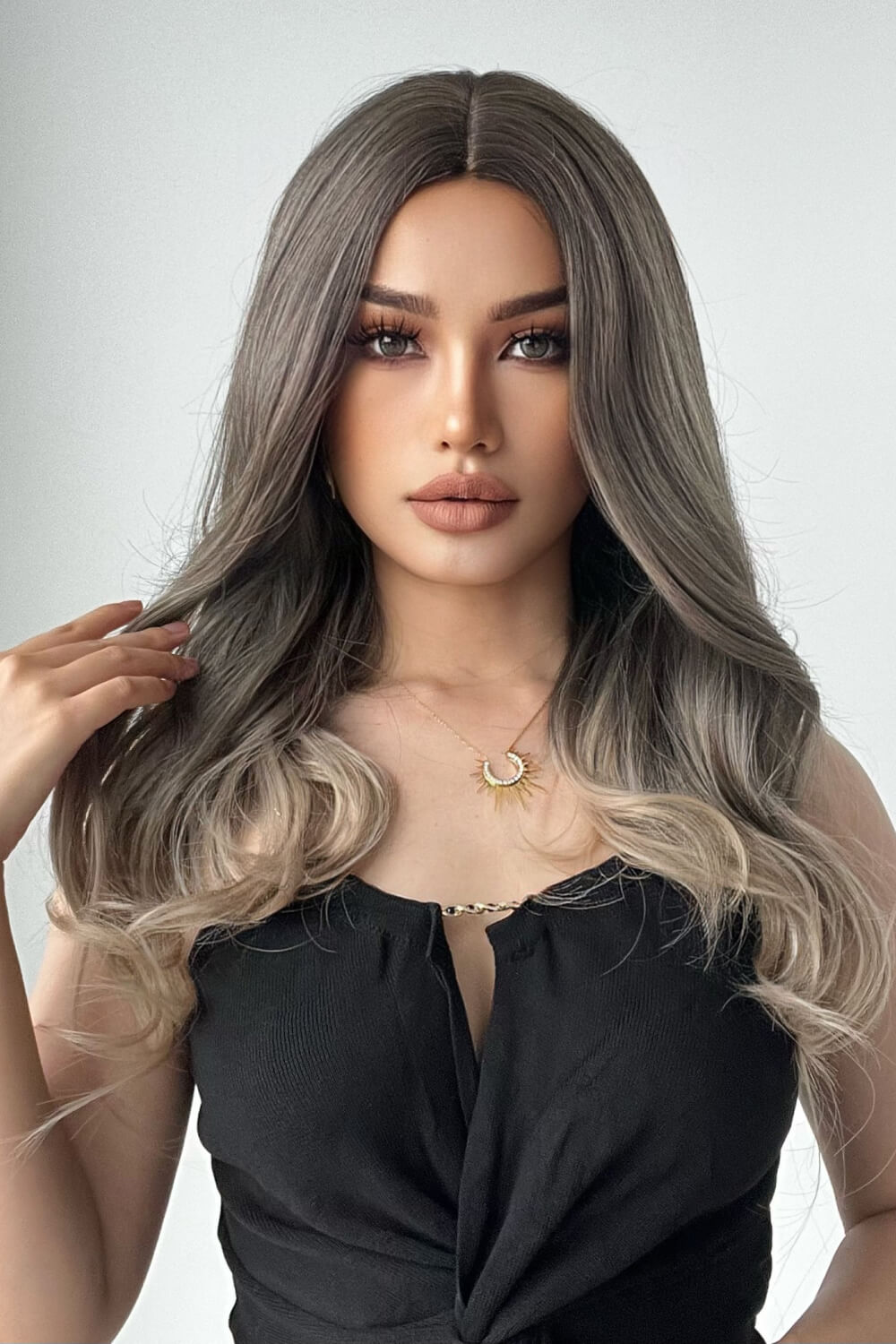 13*1" Full-Machine Wigs Synthetic Long Straight 24" - Hair - FITGGINS