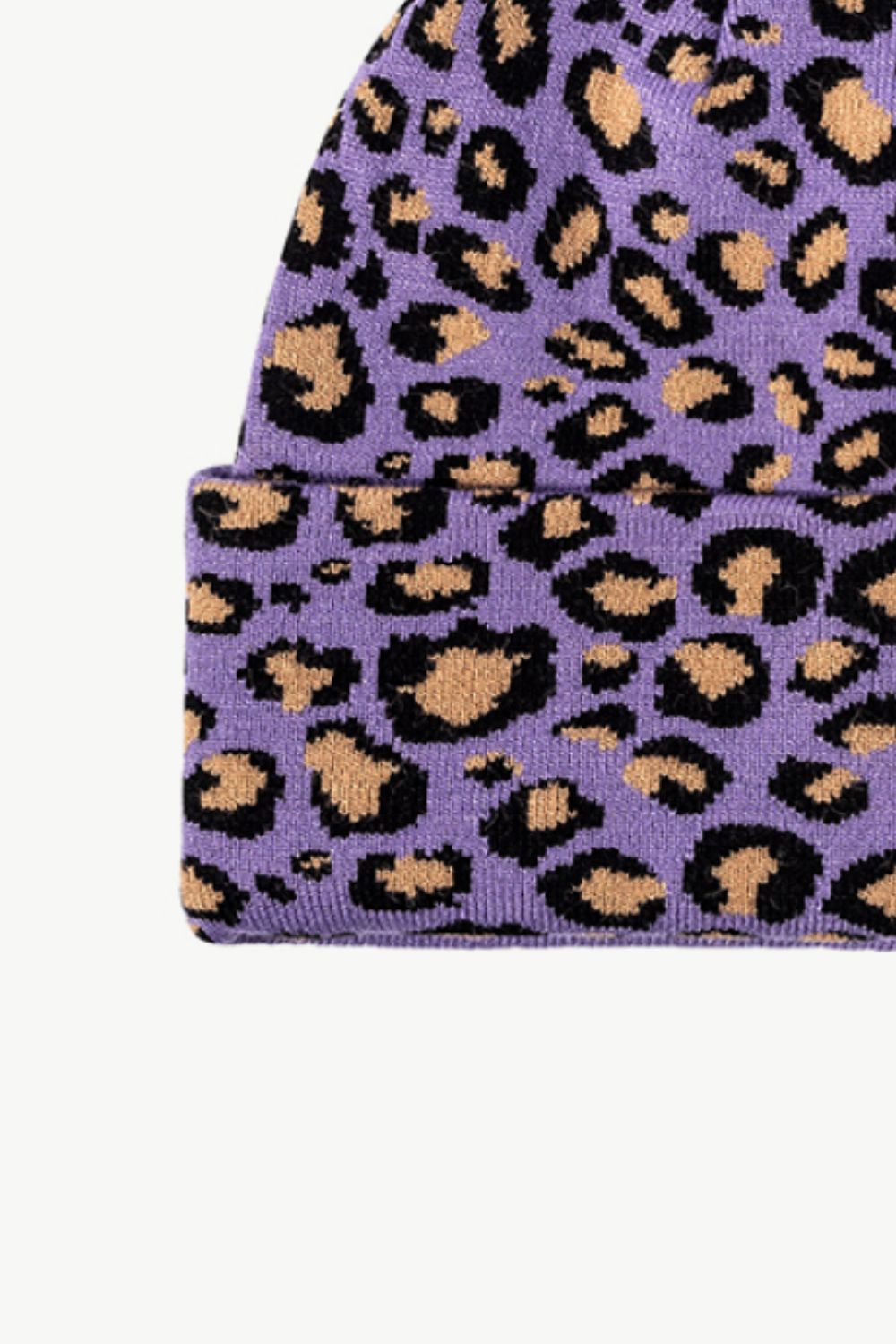 Leopard Pattern Cuffed Beanie - Hats - FITGGINS