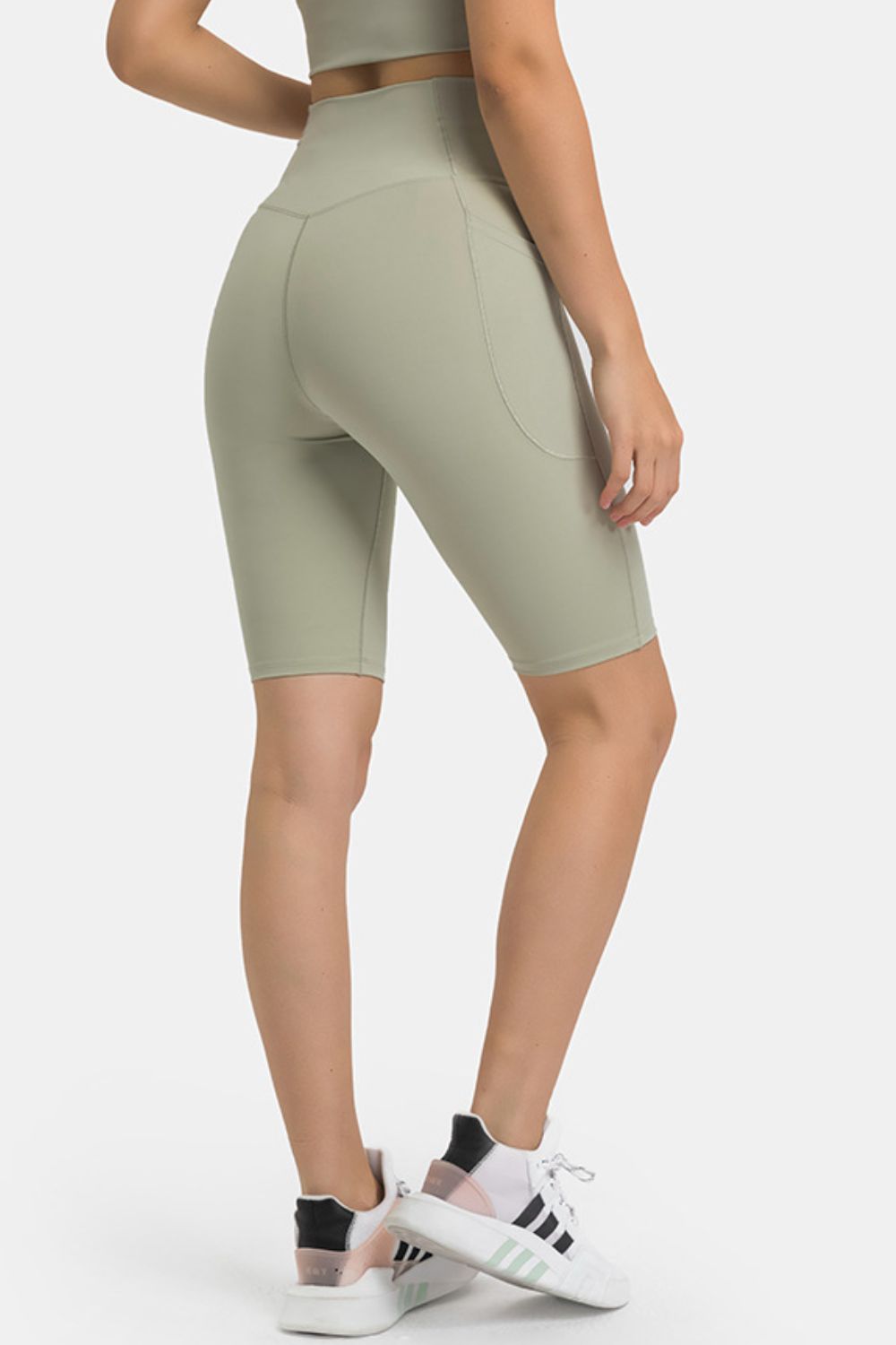 Millennia High Waist Biker Shorts with Pockets Fitggins