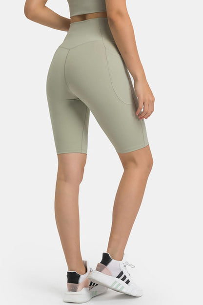 Millennia High Waist Biker Shorts with Pockets Fitggins