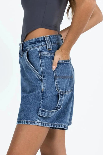Trendy High Waist Denim Shorts for Women Fitggins