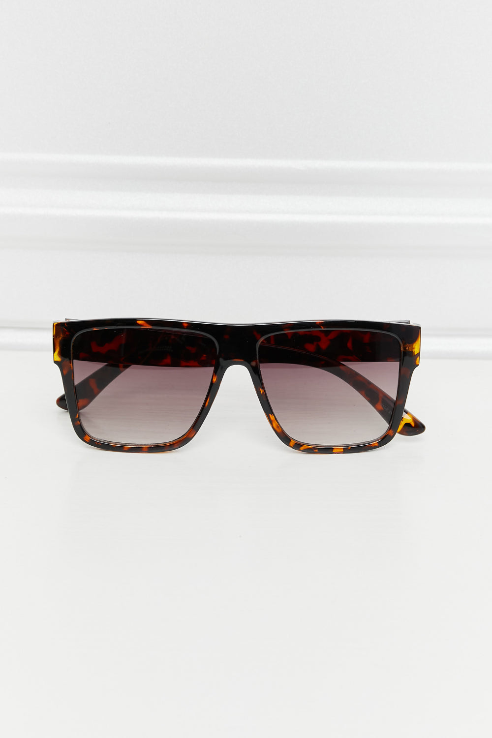 Tortoiseshell Square Full Rim Sunglasses - Sunglasses - FITGGINS