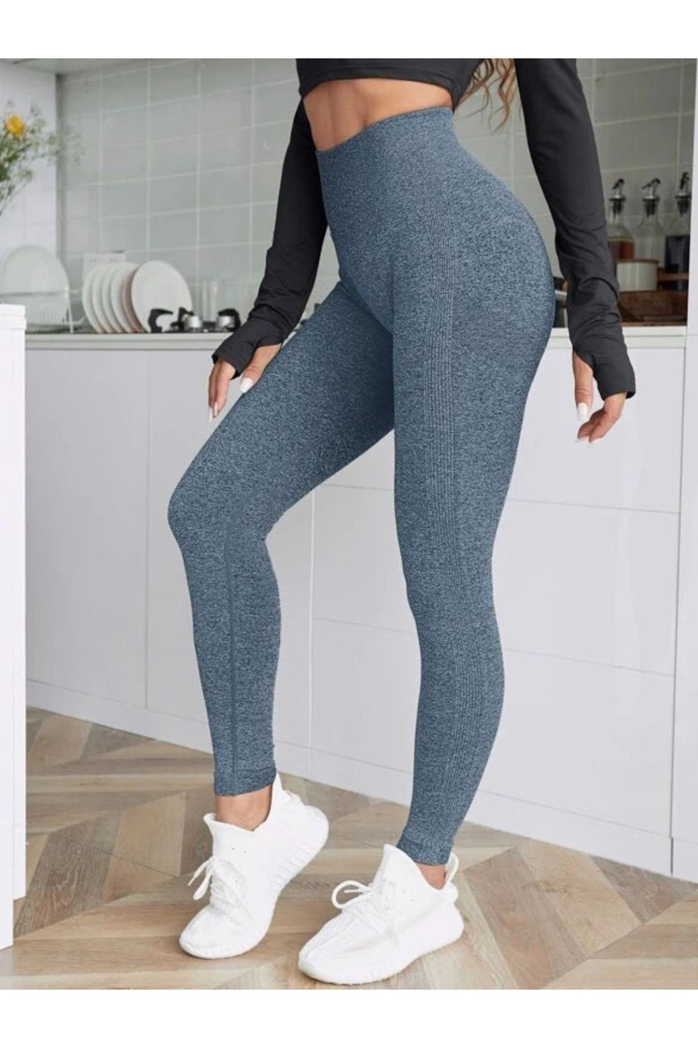 High Waist Active Leggings - Leggings - FITGGINS