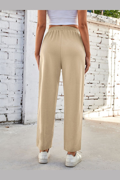 Lovelet Drawstring Pants with Pockets - Pants - FITGGINS