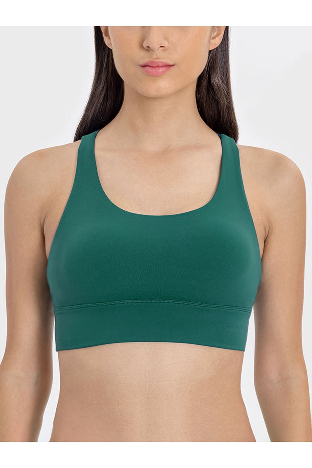 Millennia Crisscross Scoop Neck Active Tank - Crop Tops & Tank Tops - FITGGINS