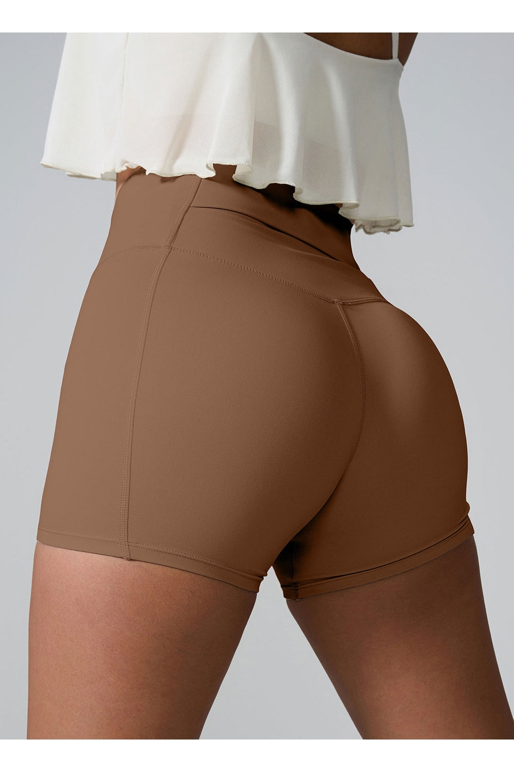 High Waist Active Shorts - Short Leggings - FITGGINS